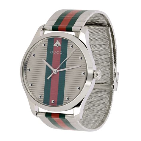 gucci silver mens watch